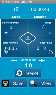 Pedometer Calorie - Step Count android App screenshot 0