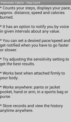 Pedometer Calorie - Step Count android App screenshot 1